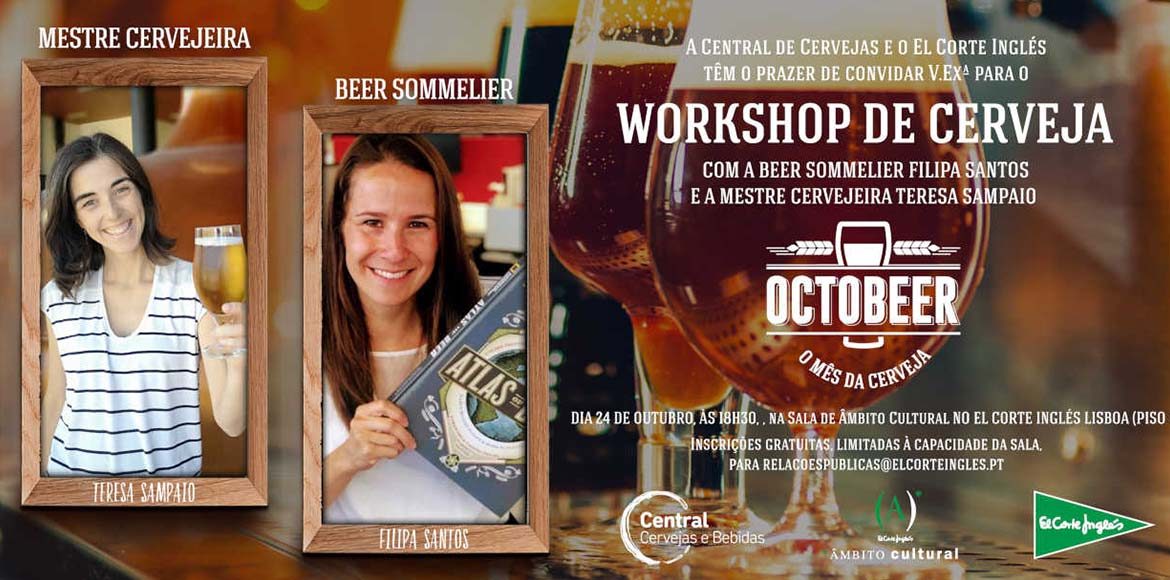 Central de Cervejas celebra Octobeer com  Workshop de Cerveja gratuito no El Corte Inglés