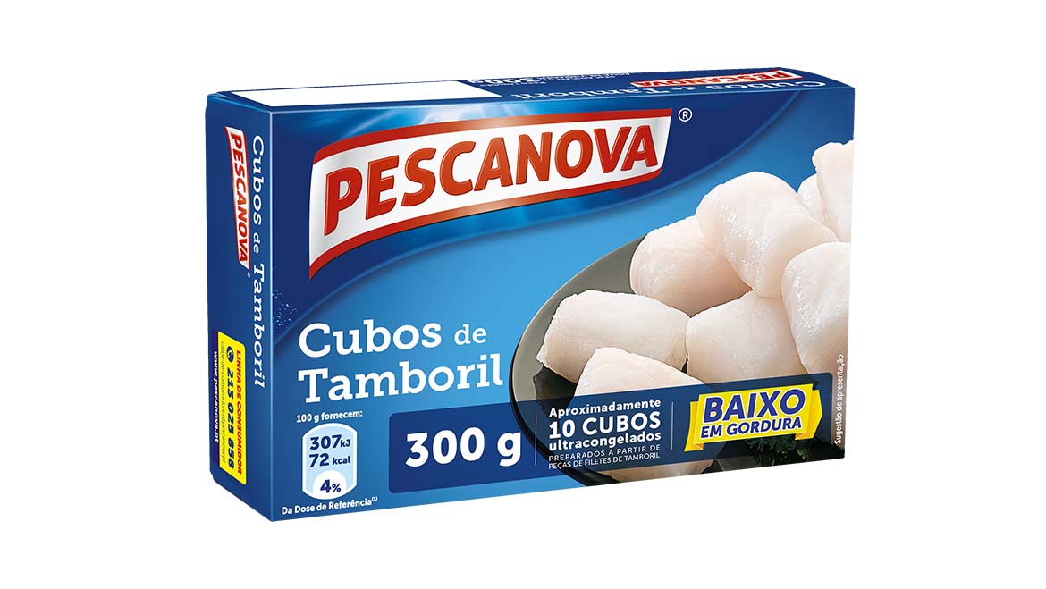 Cubos de Tamboril Pescanova estão de volta
