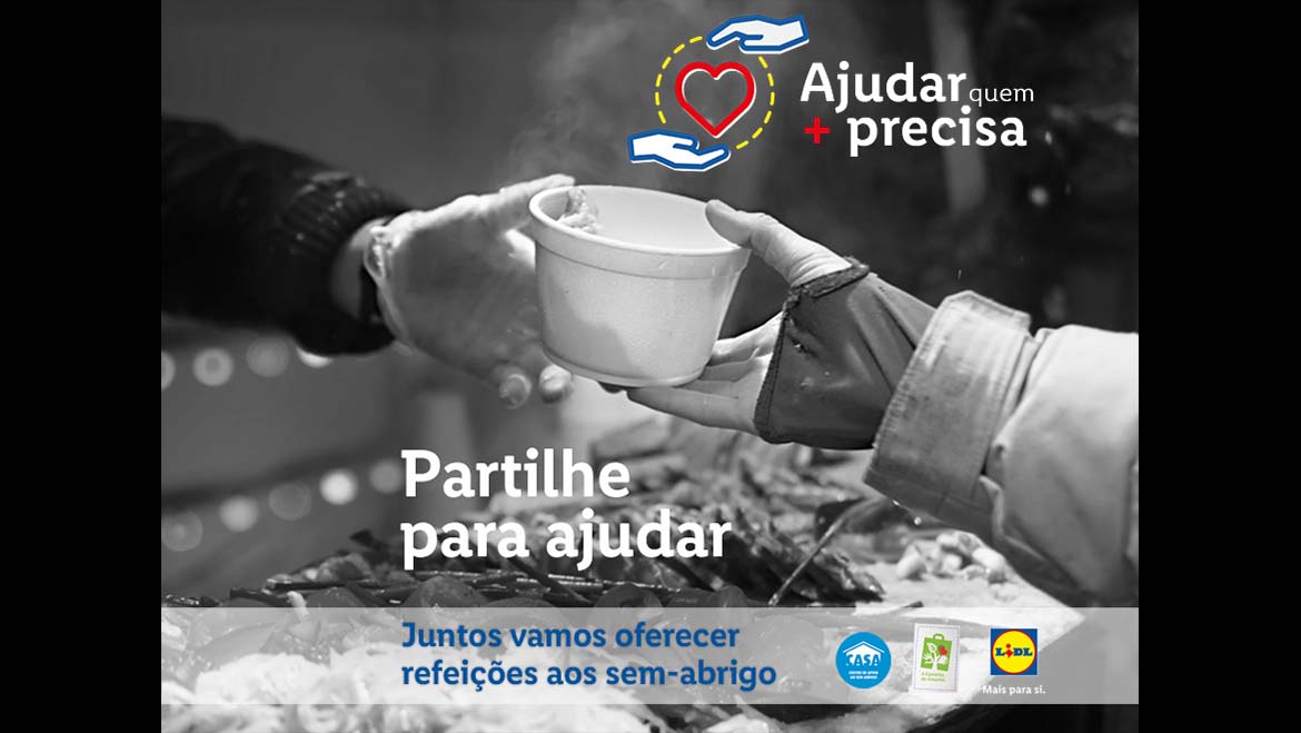 LIDL DESAFIA A AJUDAR QUEM MAIS PRECISA, ATRAVÉS DA OFERTA DE REFEIÇÕES AOS SEM-ABRIGO