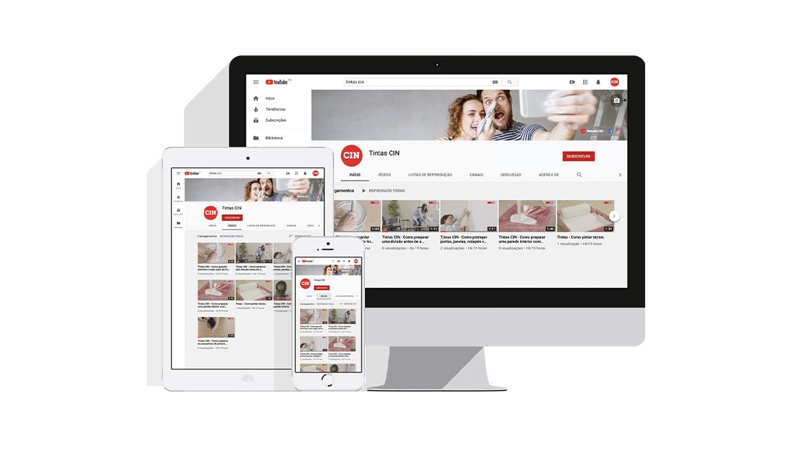 CIN chega ao YouTube para simplificar    o passo a passo de uma pintura perfeita