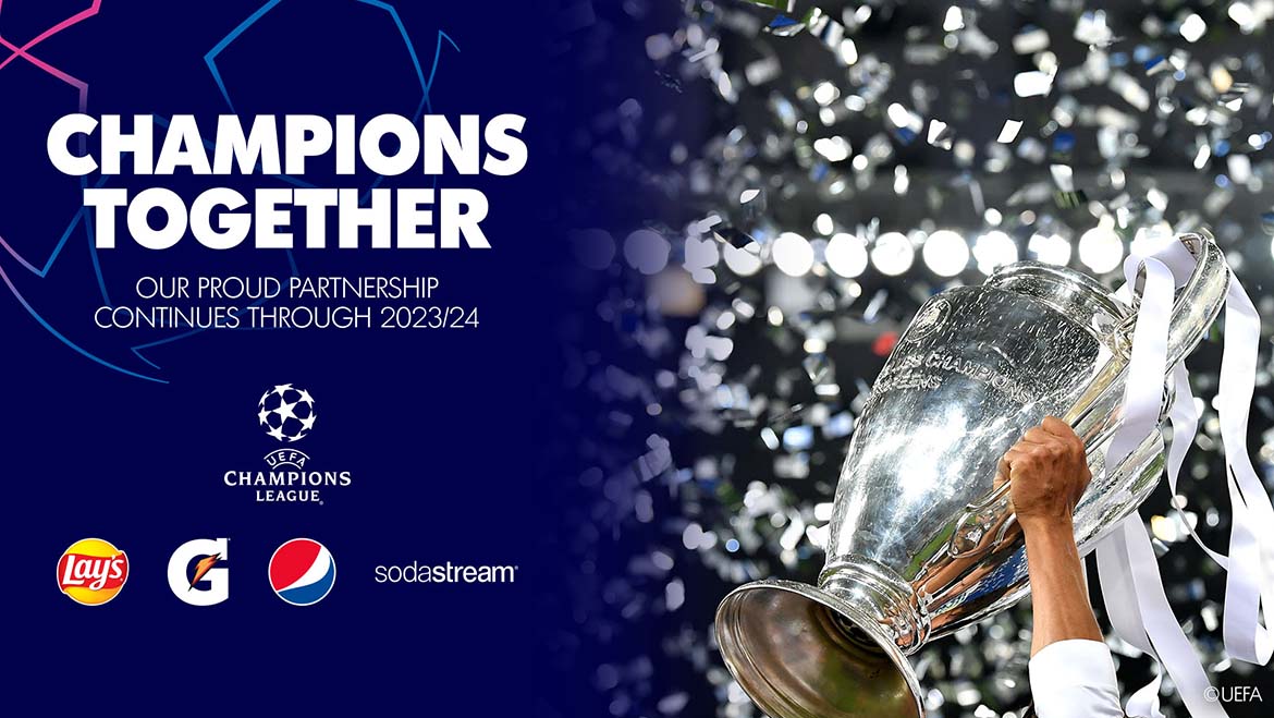 PEPSICO e UEFA Champions League continuam parceria global até 2024