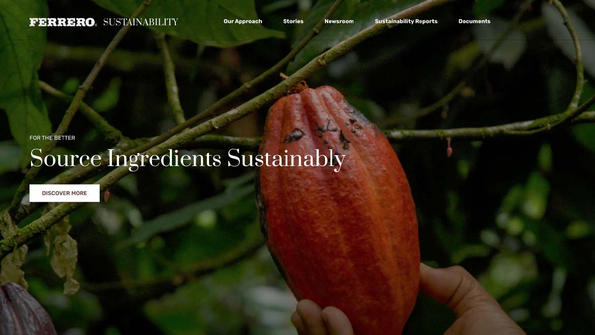 Ferrero prossegue o seu objetivo para que todas as suas embalagens sejam 100% reutilizáveis, recicláveis ou compostáveis em 2025