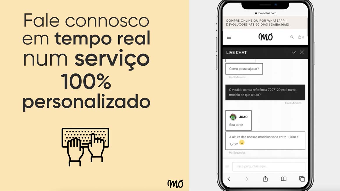 MO disponibiliza novo serviço de atendimento online e 100% personalizado para servir melhor os seus Clientes