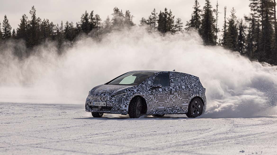 O primeiro CUPRA elétrico, a 30ºC negativos