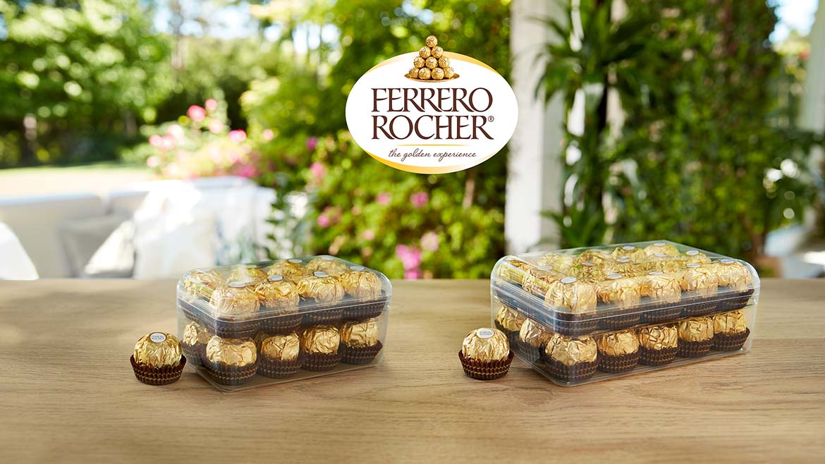 O Grupo Ferrero apresenta nova caixa reciclável para sua icónica linha Ferrero Rocher
