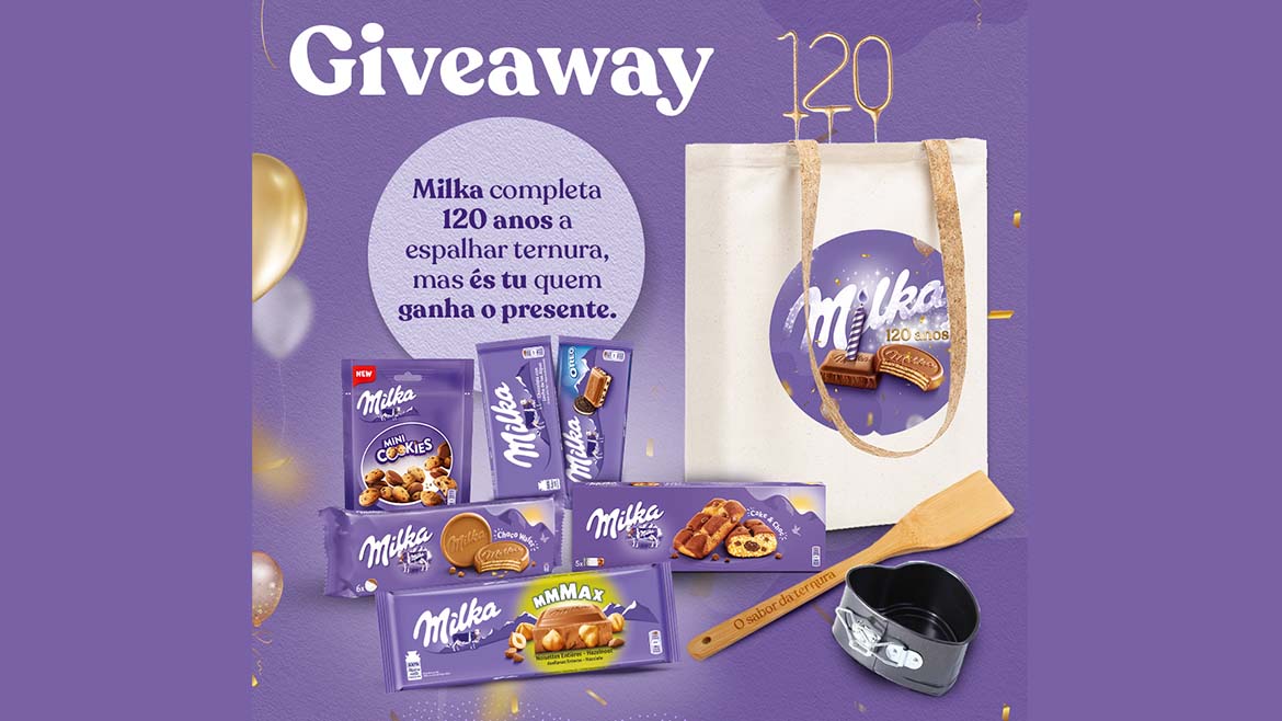 Milka comemora 120 anos de ternura com 120 cabazes ternurentos