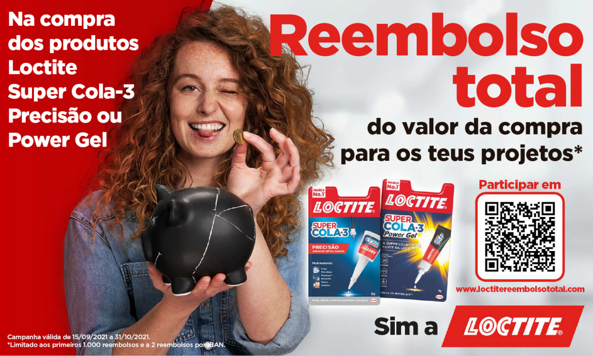 Campanha da Loctite reembolsa consumidores a 100%