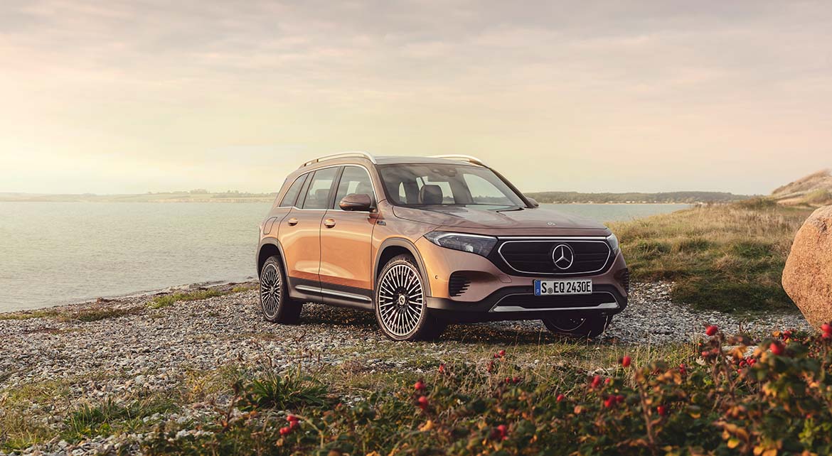 O novo EQB, é segundo veículo 100% elétrico no segmento dos SUV compactos Premium