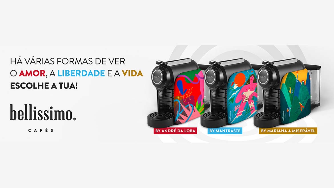 Bellissimo Cafés vai oferecer máquinas de café ilustradas por artistas nacionais
