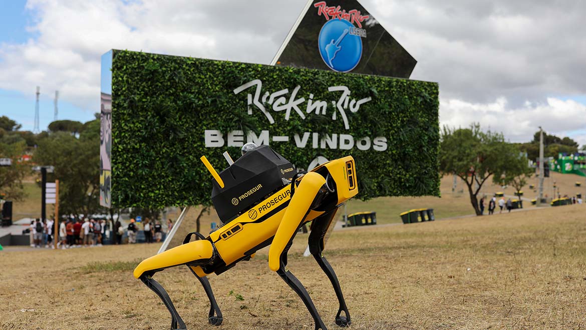 Prosegur incorpora pela primeira vez um cão robot inteligente no dispositivo de segurança do Rock in Rio