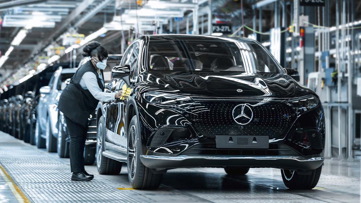 Início da produção do novo EQS SUV na fábrica da Mercedes-Benz em Alabama
