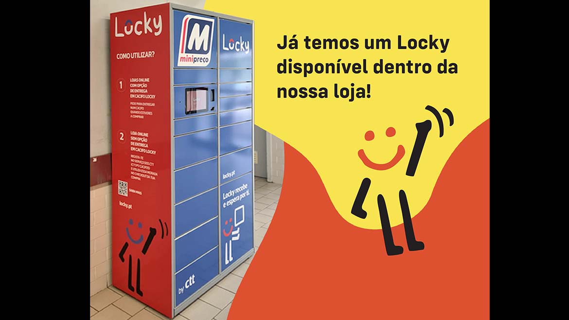 CTT e MINIPREÇO estabelecem parceria para a instalação  de cacifos LOCKY em vários supermercados