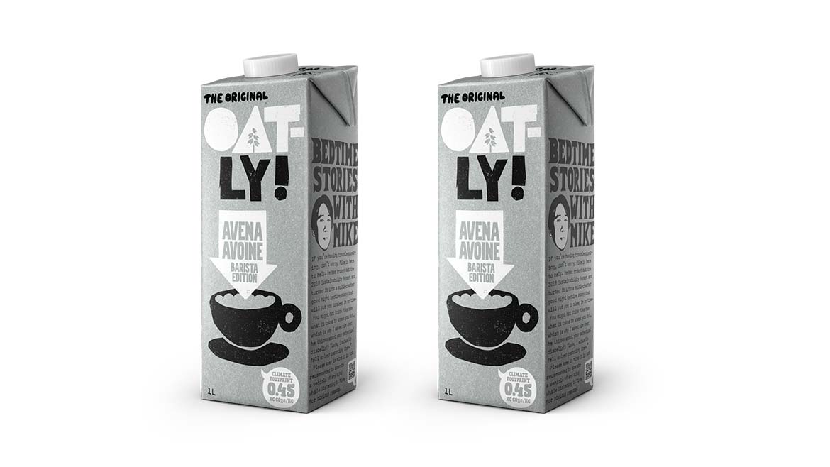 Oatly incentiva à transparência e coloca rótulo de pegada carbónica nas novas embalagens