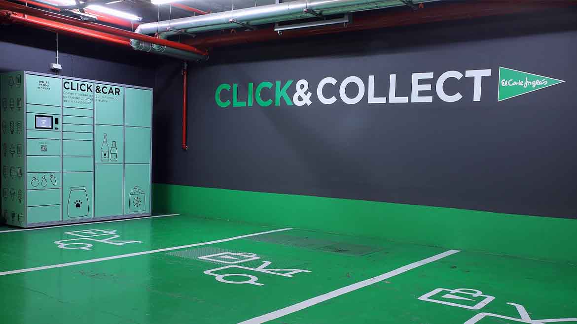Click&Car do El Corte Inglés de Gaia tem cacifos refrigerados para frios e congelados