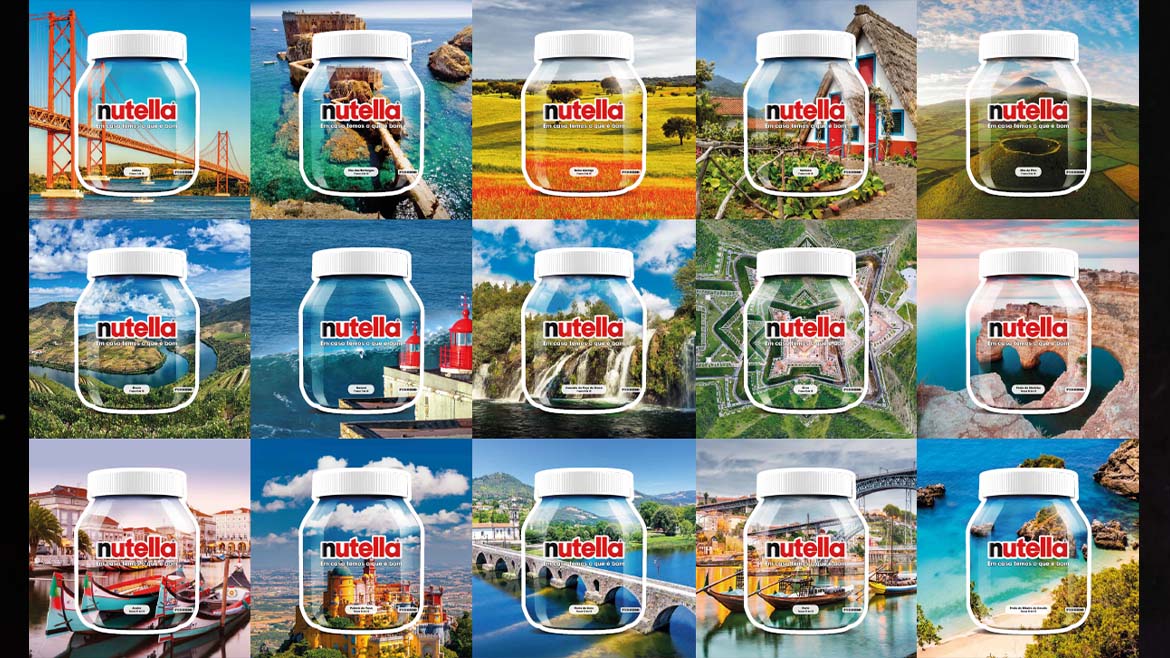 Nutella visita 15 lugares extraordinários numa nova edição limitada dos seus frascos icónicos