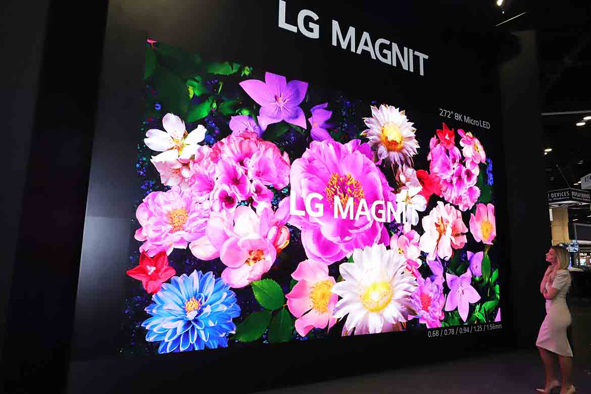 Série de ponta LG MAGNIT apresentou experiências imersivas na InfoComm 2023