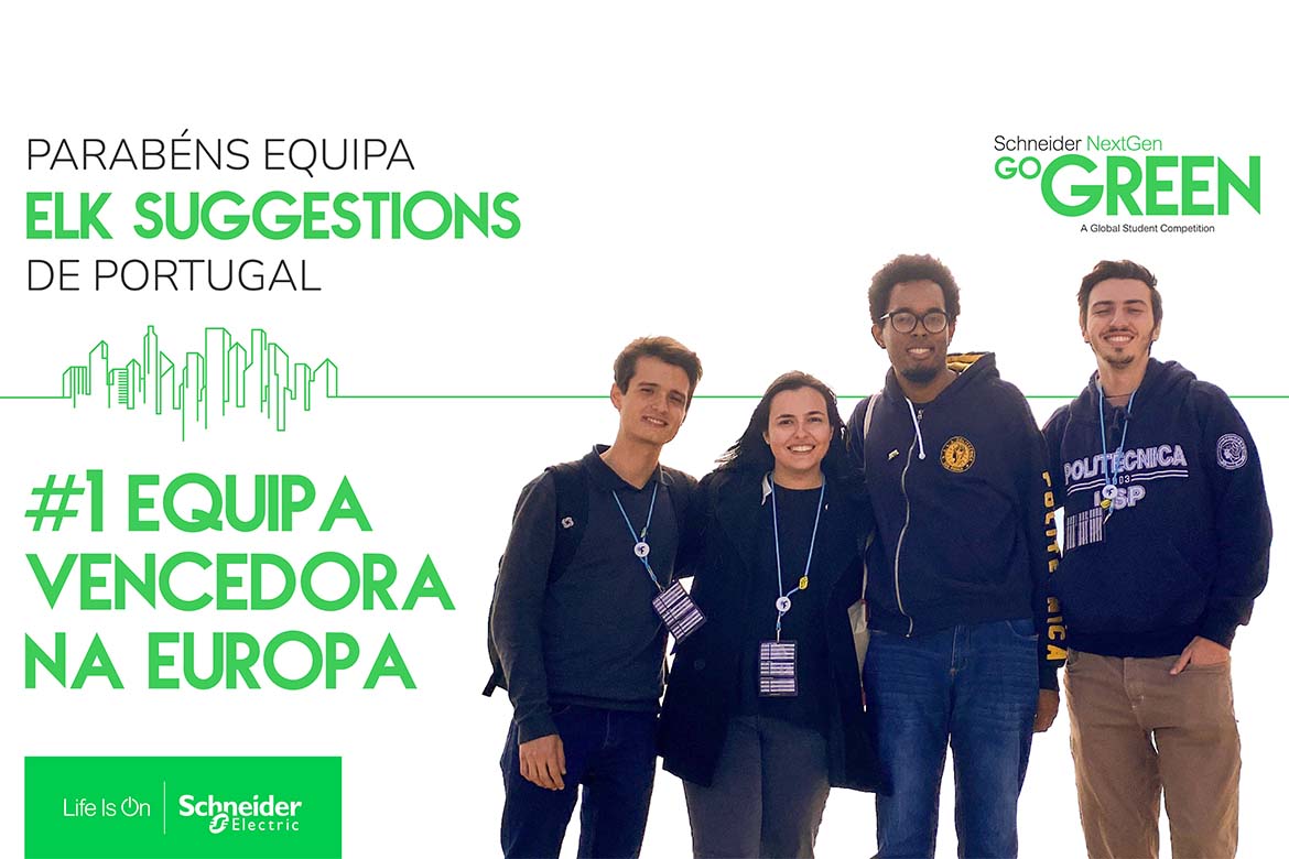 Equipa de estudantes portugueses vence edição de 2023 do Schneider Go Green
